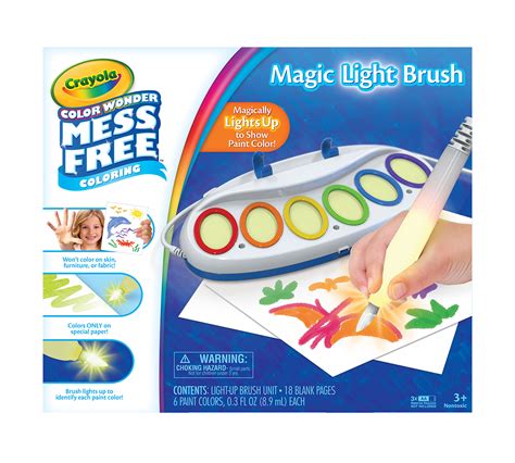 Crayola magic light bruush paper
